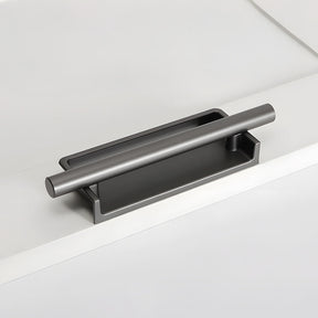 Simple Aluminum Alloy Recessed Concealed Cabinet Handles