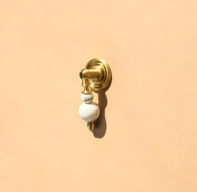 Solid Brass & Natural Stone Drop Pendant Cabinet Knobs