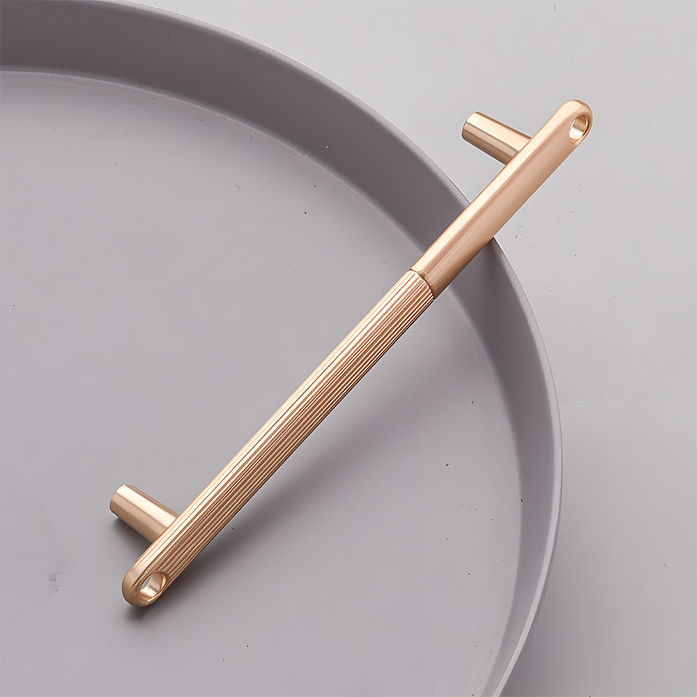 Modern Knurled Zinc Alloy Cabinet Pulls