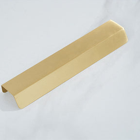 Modern Gold Brass Hidden Finger Cabinet Pulls