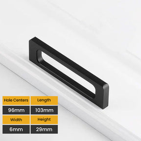 Modern Aluminum Alloy Kitchen Cabinet and Drawer Handles