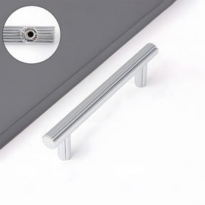 Elegant Zinc Alloy Striped Wardrobe Drawer Cabinet Handle