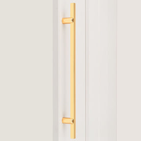 Modern Two-tone Black Gold Wardrobe Cabinet Door Handles