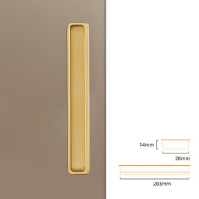 Modern Slotted Recessed Concealed Cabinet Handles