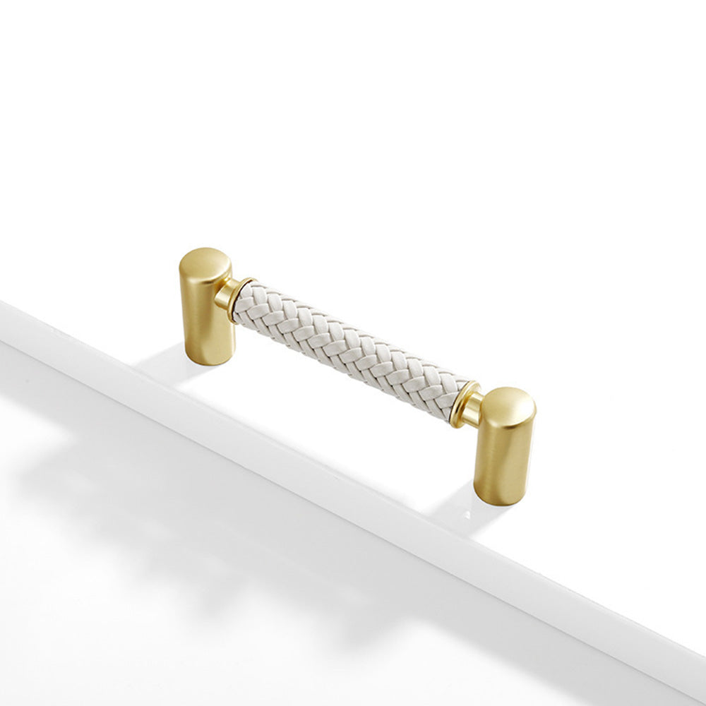 Woven Leather Cupboard Handles & Drawer Pulls