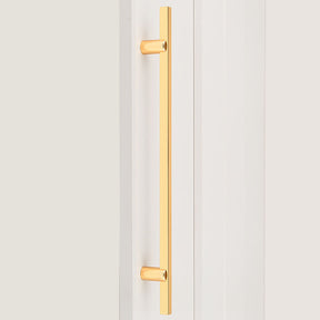 Modern Two-tone Black Gold Wardrobe Cabinet Door Handles