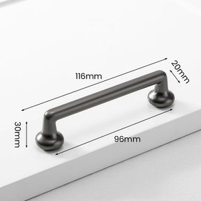 Classic Zinc Alloy Long Solid Cabinet Handles