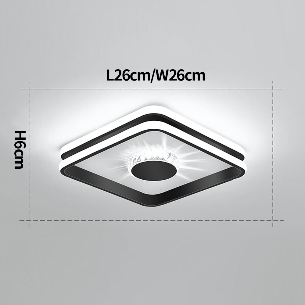 Hallway Crystal LED Ceiling Lighting