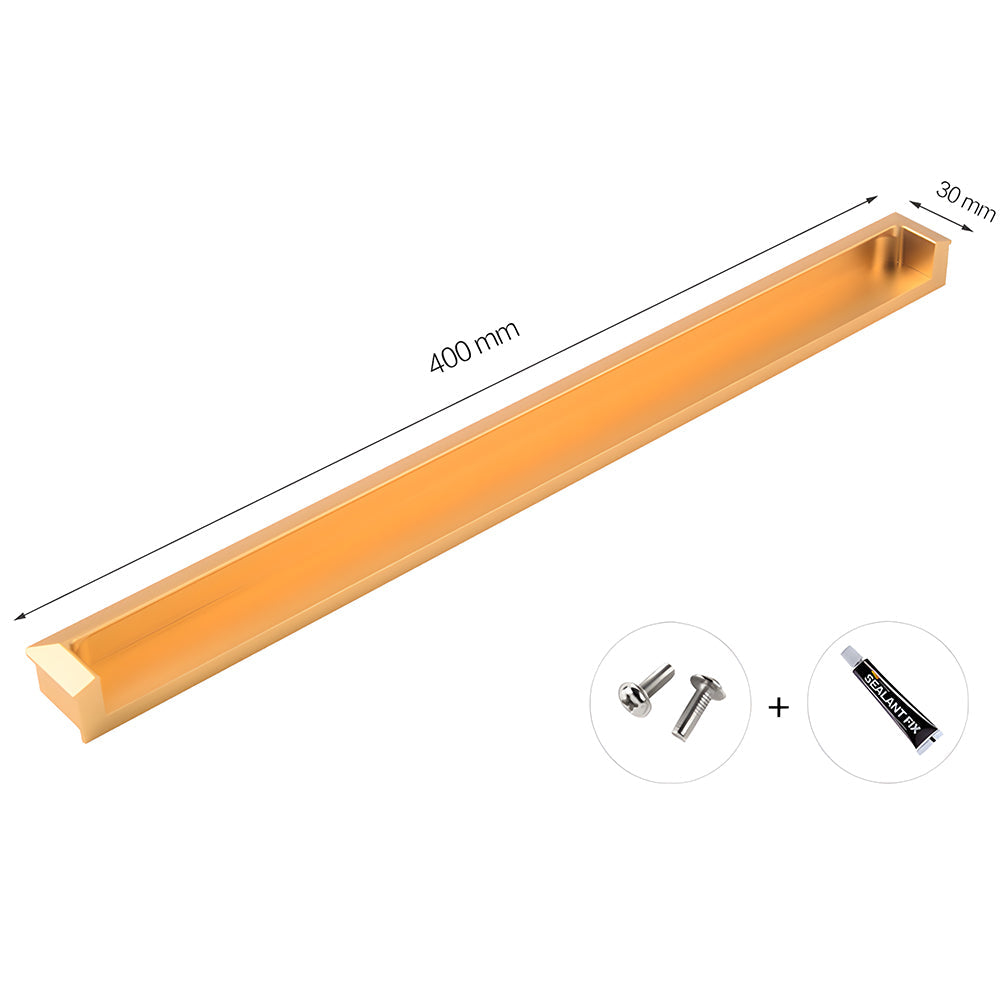 Modern Square Recessed Flush Finger Pulls for Cabinet