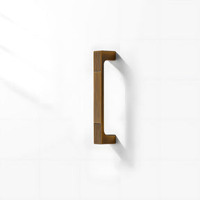 Square Textured Gold & Black Drawer Handles