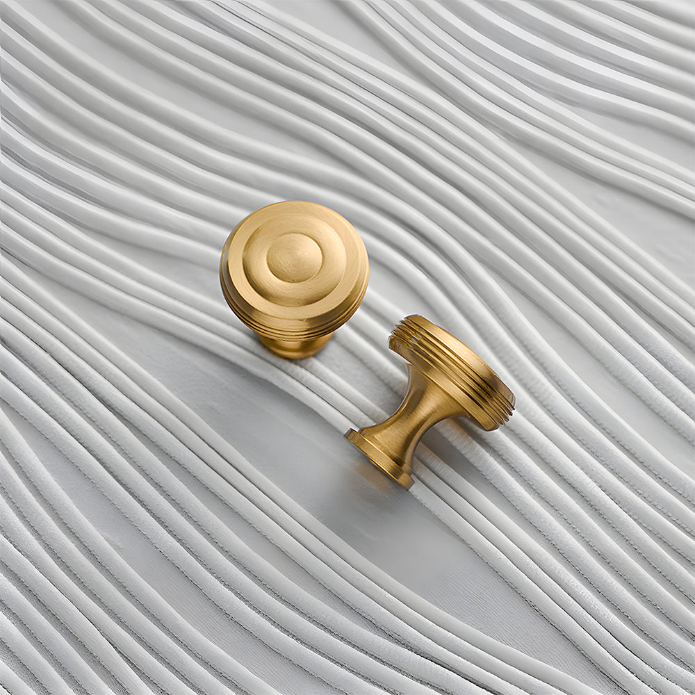 Vintage Brass Wardrobe Cabinet Door Handles