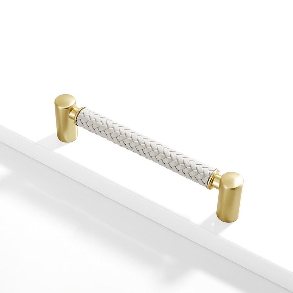 Woven Leather Cupboard Handles & Drawer Pulls