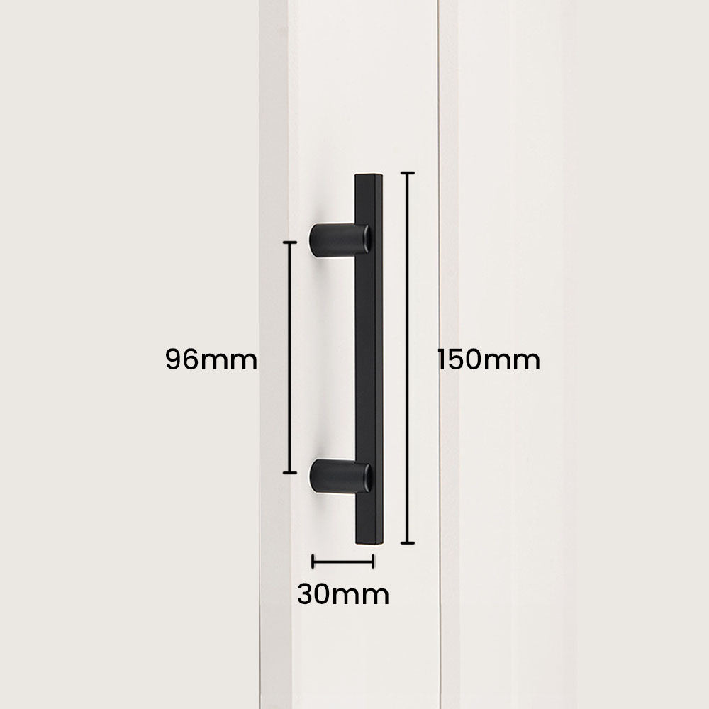 Modern Two-tone Black Gold Wardrobe Cabinet Door Handles