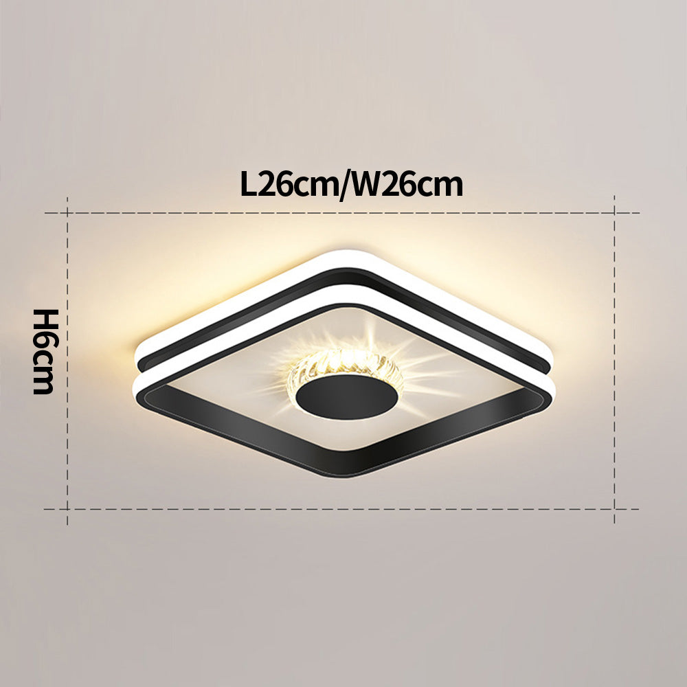 Hallway Crystal LED Ceiling Lighting