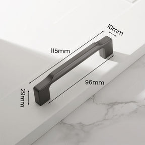 Elegant Zinc Alloy Square Cabinet Pulls and Handles