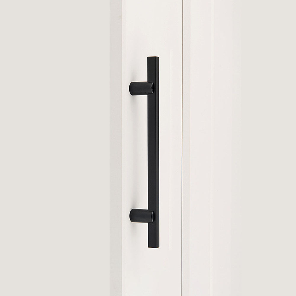 Modern Two-tone Black Gold Wardrobe Cabinet Door Handles