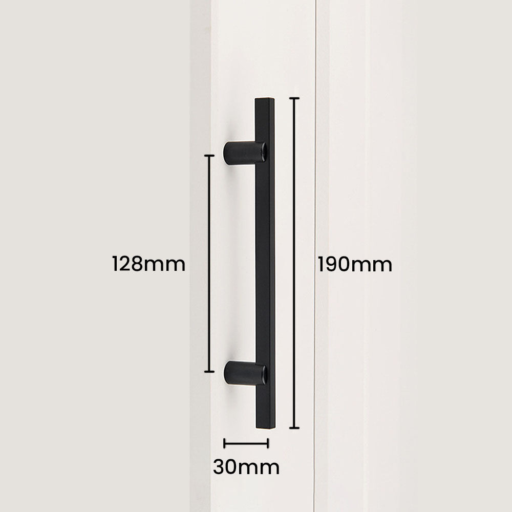 Modern Two-tone Black Gold Wardrobe Cabinet Door Handles