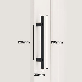 Modern Two-tone Black Gold Wardrobe Cabinet Door Handles