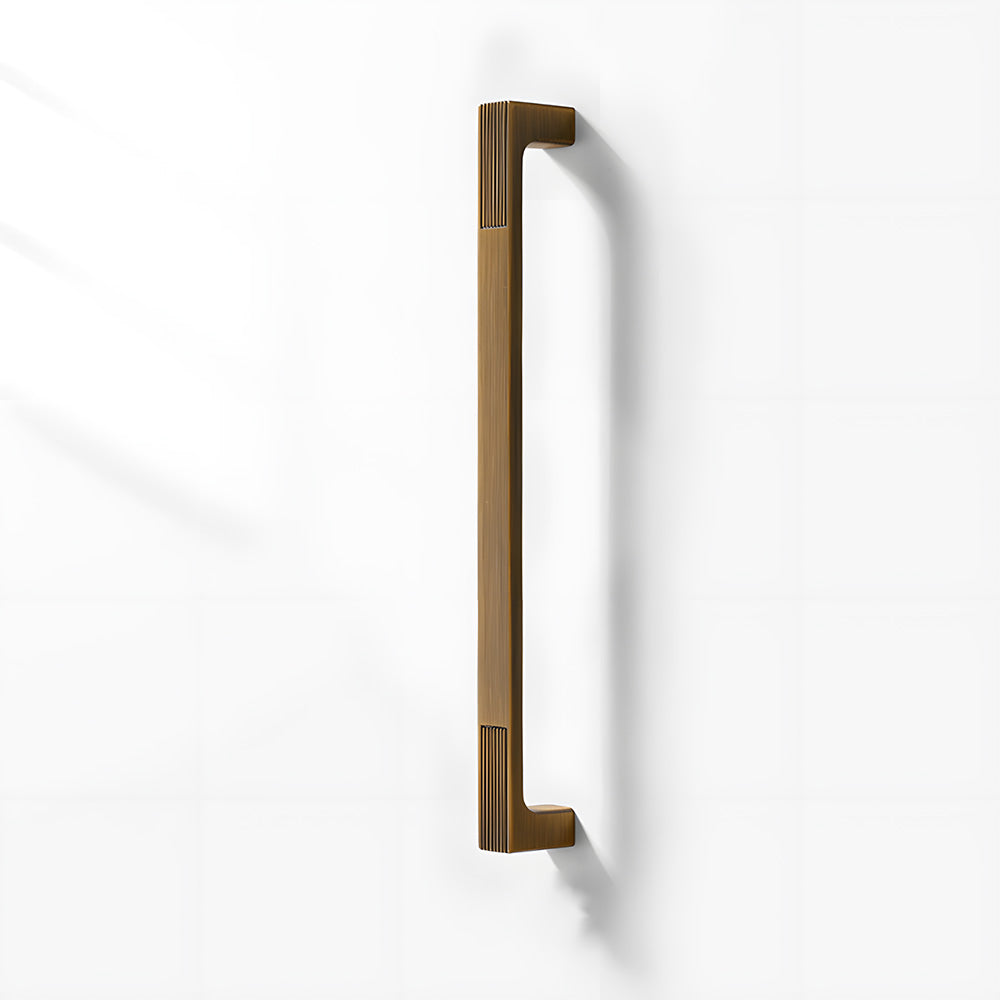 Square Textured Gold & Black Drawer Handles