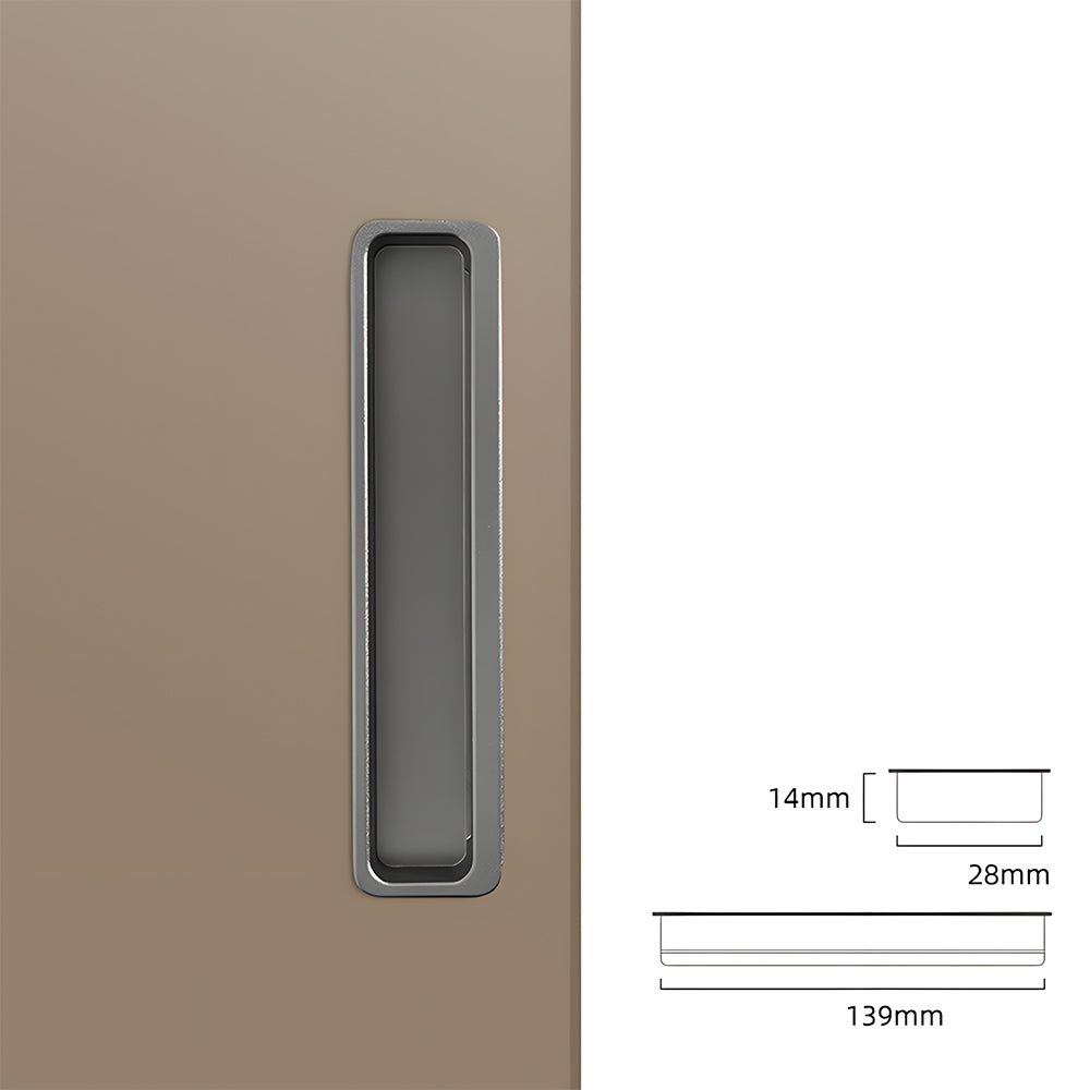 Modern Slotted Recessed Concealed Cabinet Handles