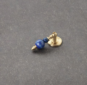 Solid Brass & Natural Stone Drop Pendant Cabinet Knobs