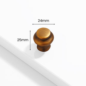 Simple Retro Gold Solid Zinc Alloy Cabinet Handles And Drawer Knobs