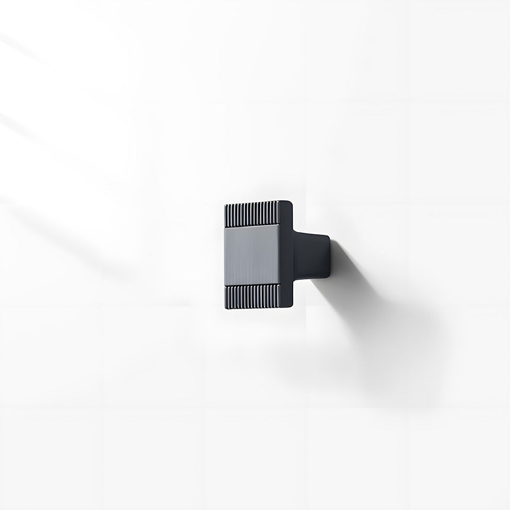 Square Textured Gold & Black Drawer Handles