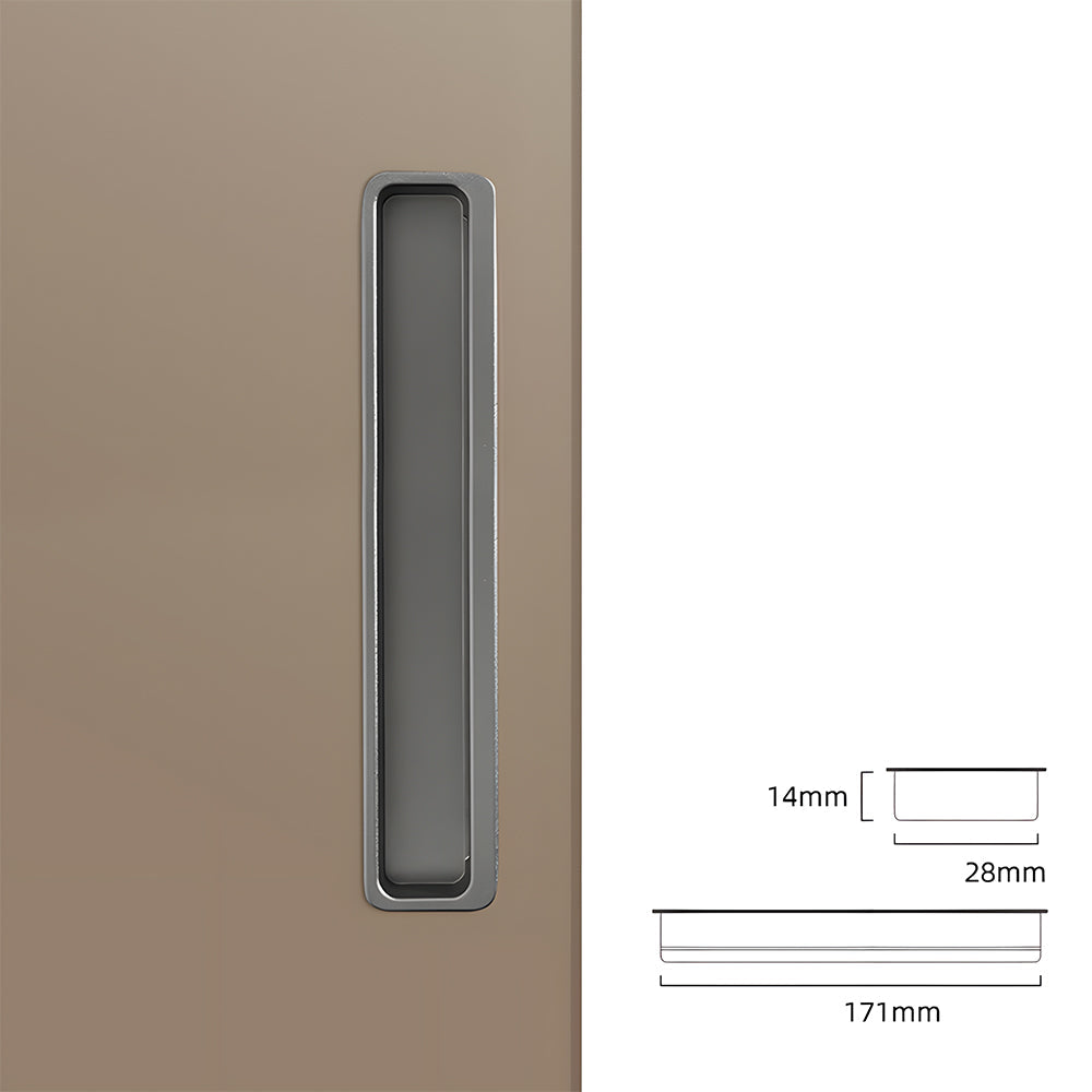 Modern Slotted Recessed Concealed Cabinet Handles