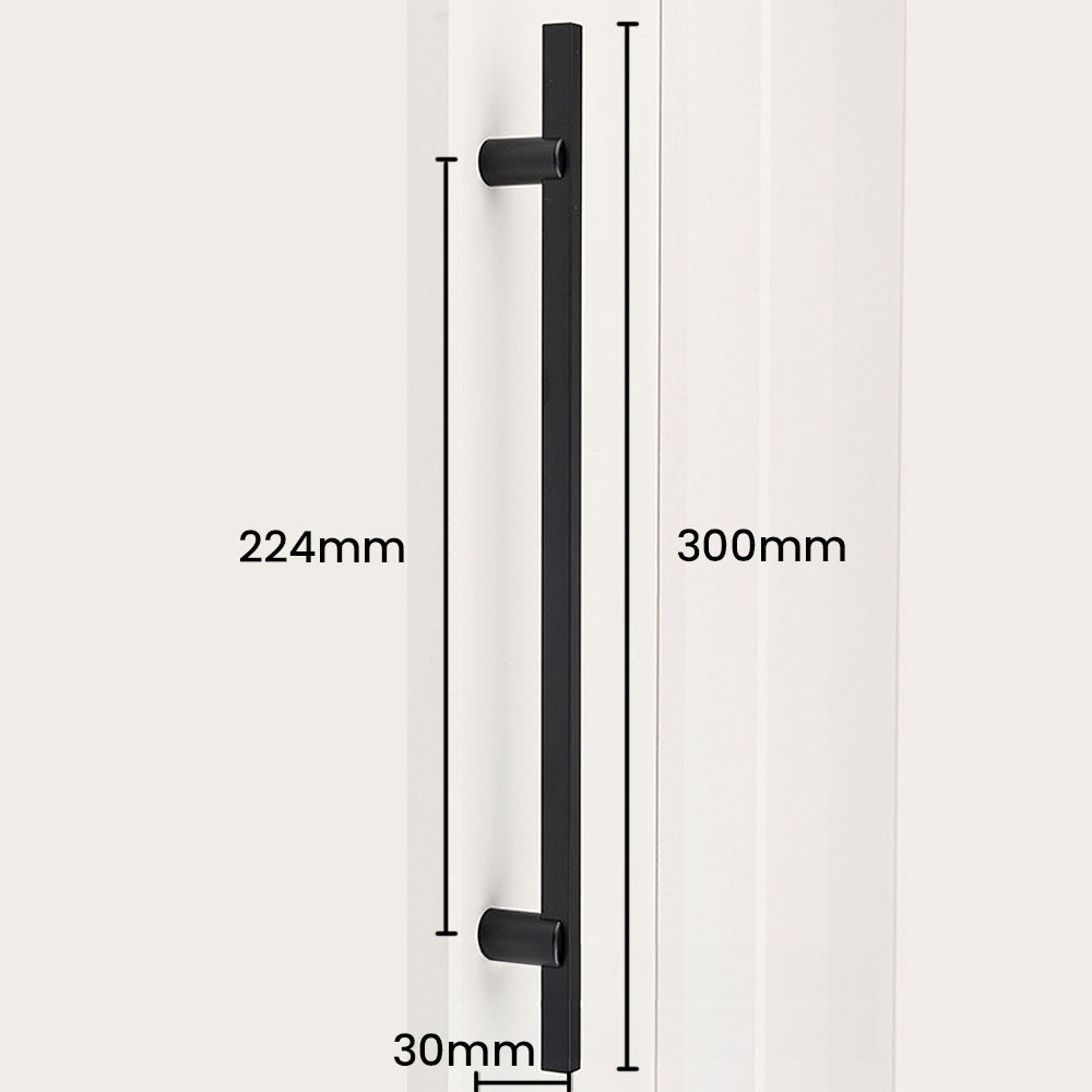 Modern Two-tone Black Gold Wardrobe Cabinet Door Handles