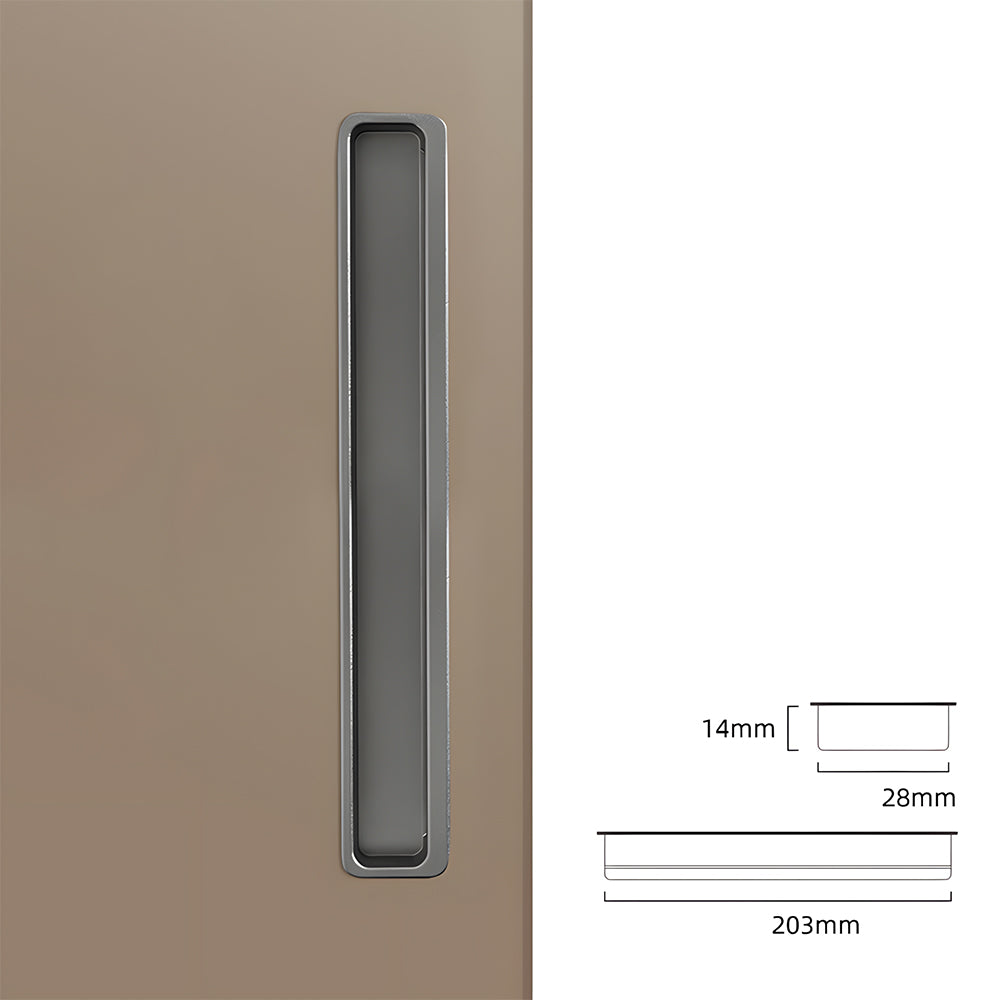 Modern Slotted Recessed Concealed Cabinet Handles