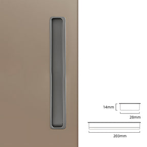 Modern Slotted Recessed Concealed Cabinet Handles
