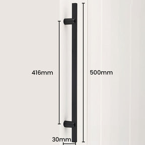 Modern Two-tone Black Gold Wardrobe Cabinet Door Handles