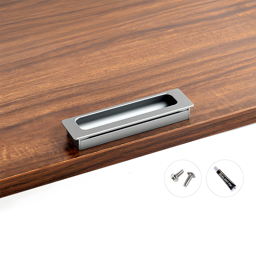 Retro Invisible Recessed Finger Edge Pull Cabinet Handles