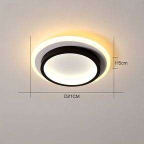 Round Metal Acrylic LED Hallway Ceiling Lights