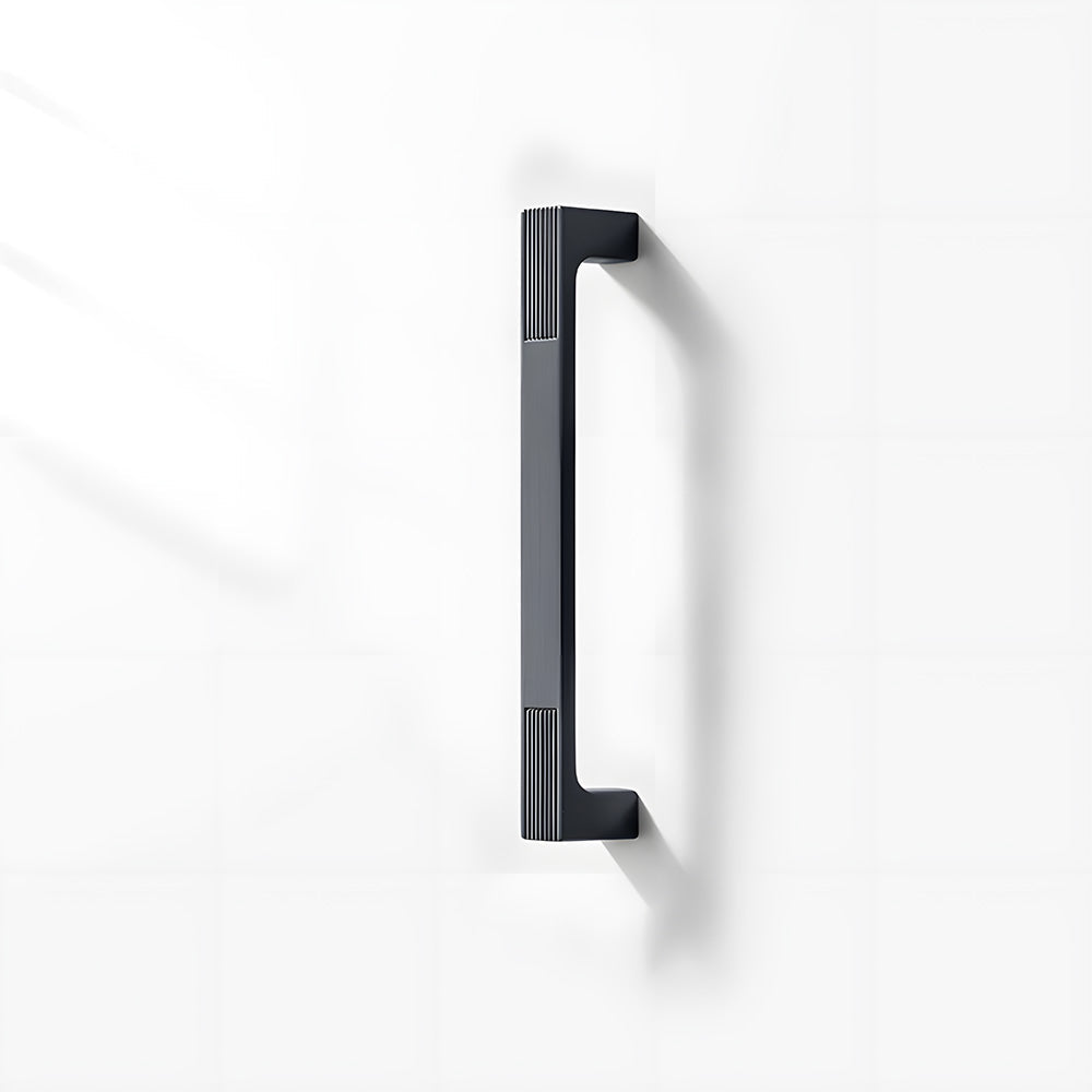 Square Textured Gold & Black Drawer Handles