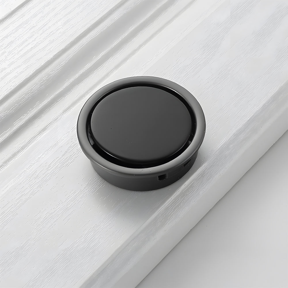 Contemporary Black Hidden Recessed Finger Edge Pulls