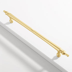 Classic Mid-Century Zinc Alloy Gold Wardrobe Door Handles