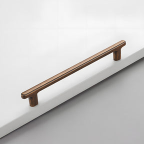 Modern Zinc Alloy T Bar Knobs & Grooved Bar Cabinet Pulls
