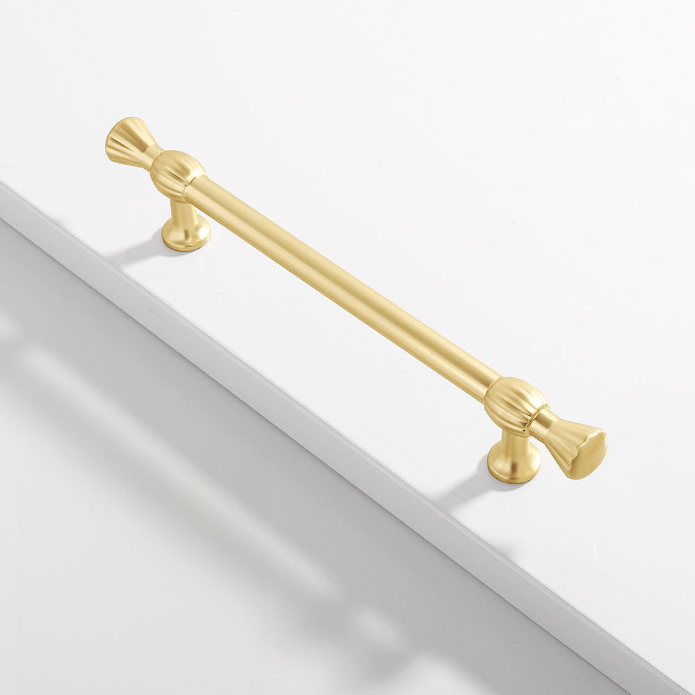 Nordic Long Zinc Alloy Gold Kitchen Cabinet Handles