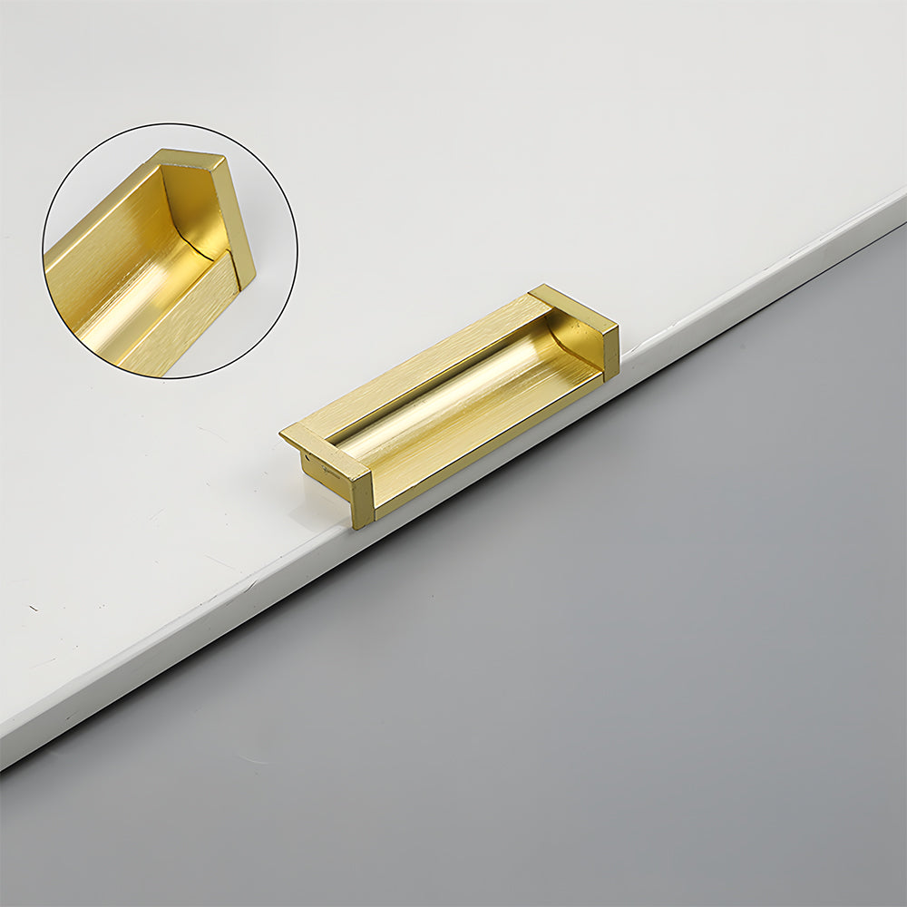 Minimalist Aluminum Alloy Flush Finger Edge Pulls