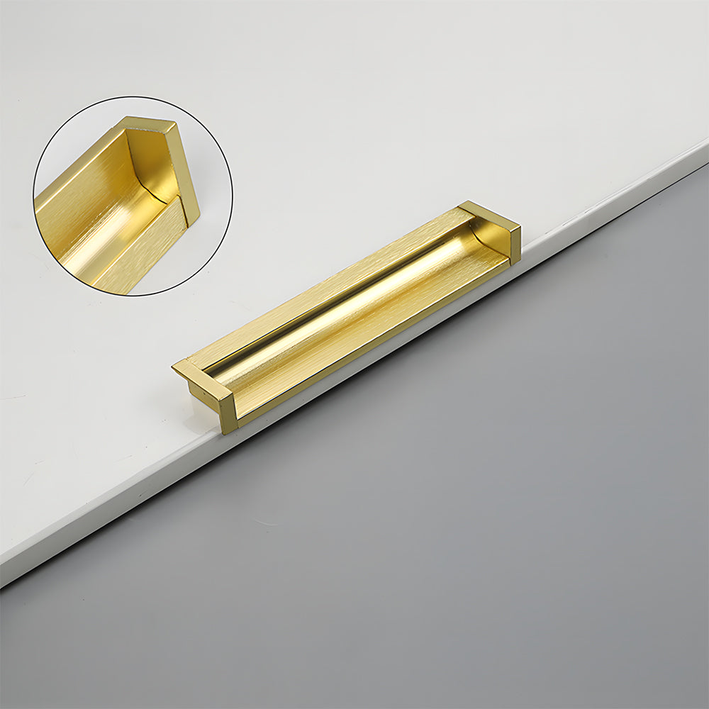 Minimalist Aluminum Alloy Flush Finger Edge Pulls