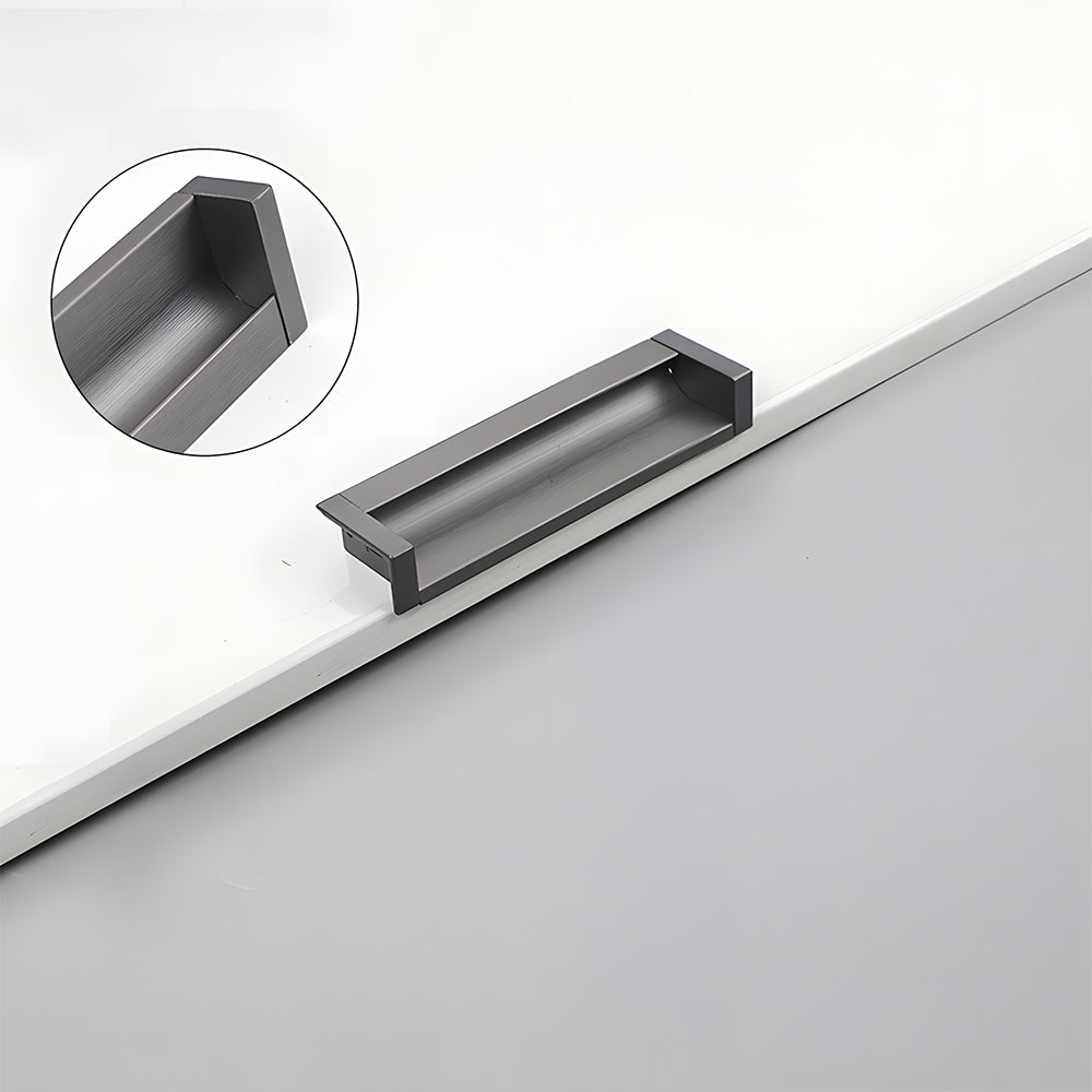 Minimalist Aluminum Alloy Flush Finger Edge Pulls