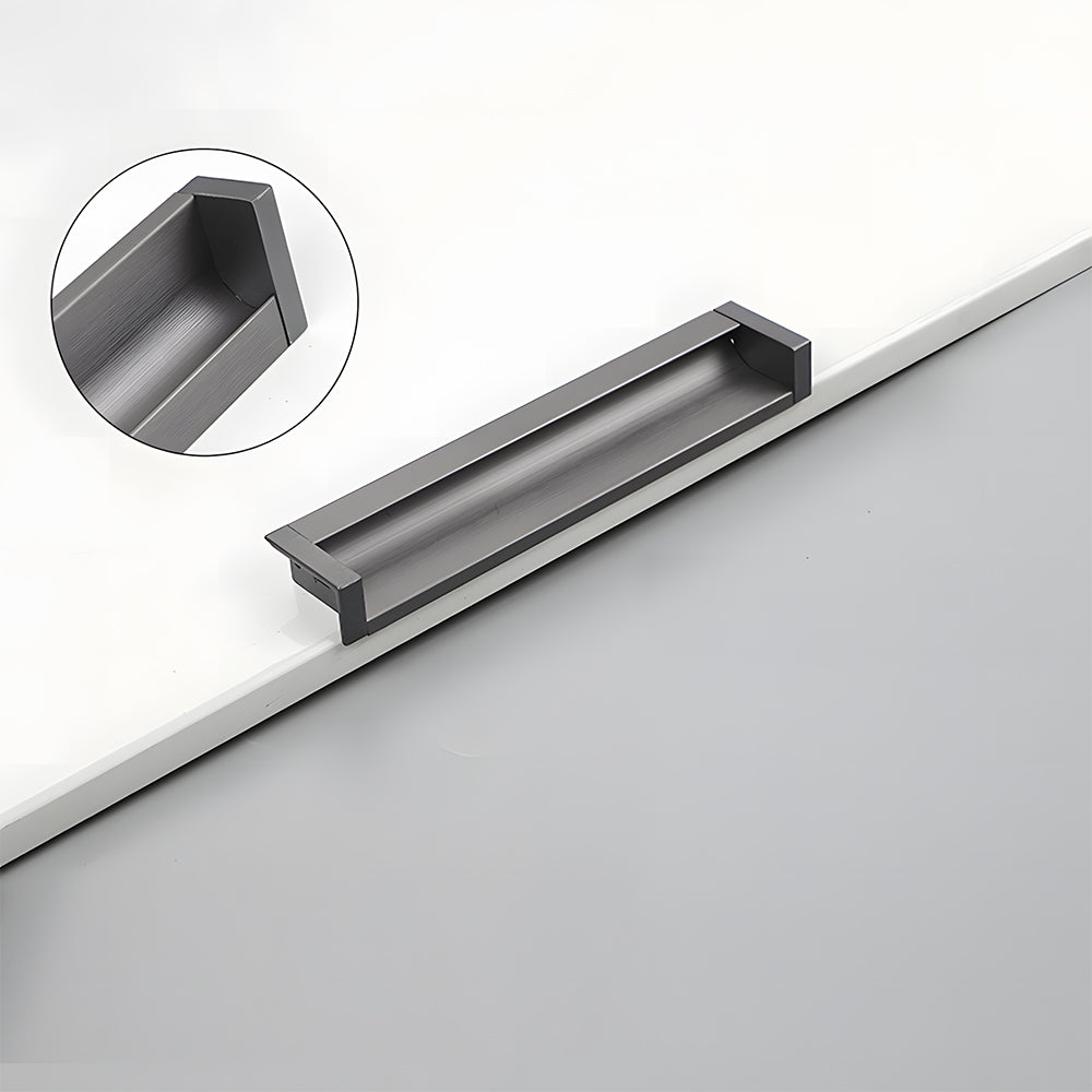 Minimalist Aluminum Alloy Flush Finger Edge Pulls