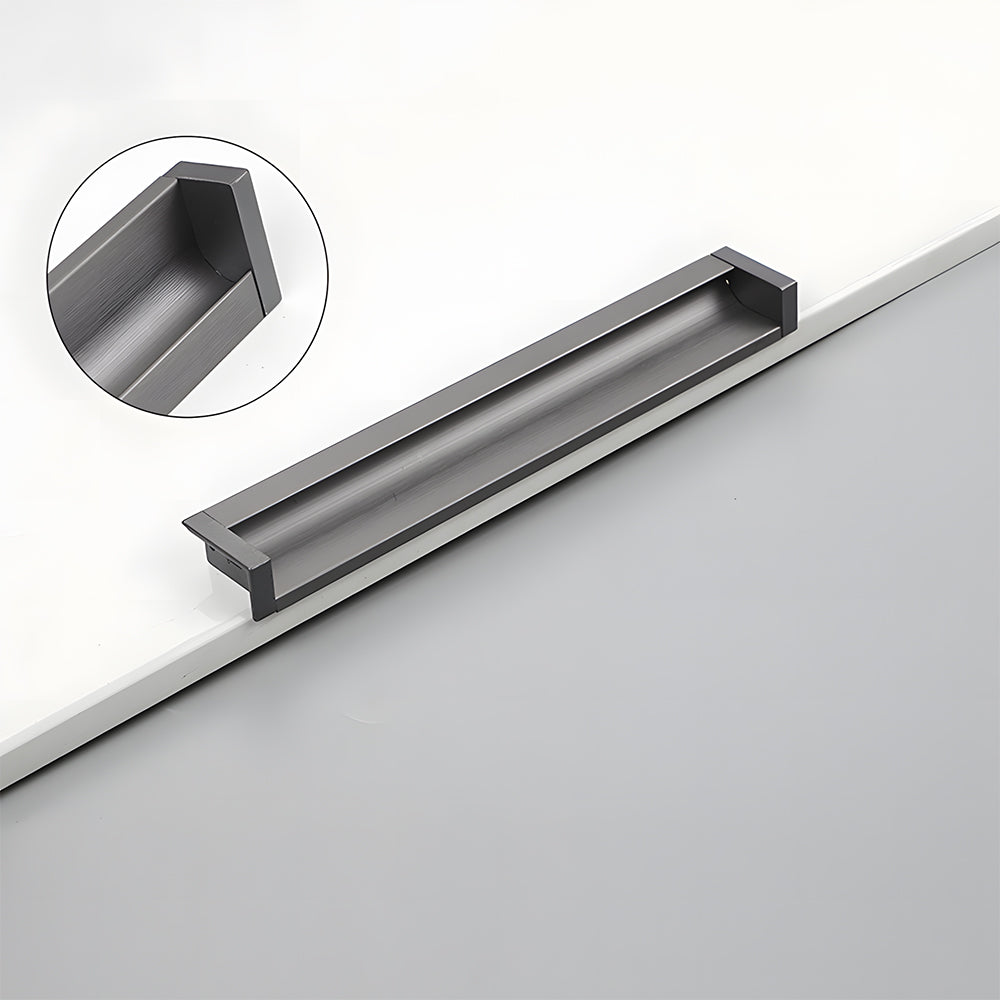 Minimalist Aluminum Alloy Flush Finger Edge Pulls
