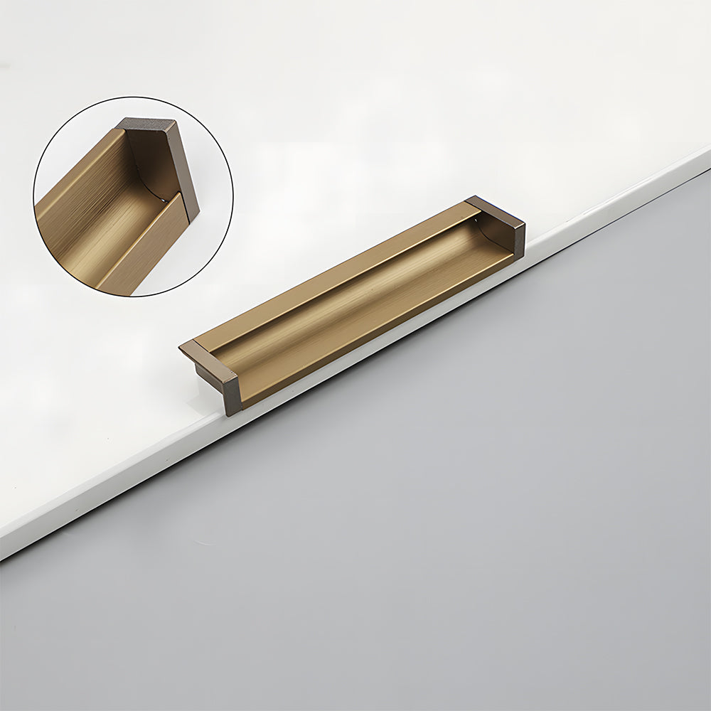 Minimalist Aluminum Alloy Flush Finger Edge Pulls