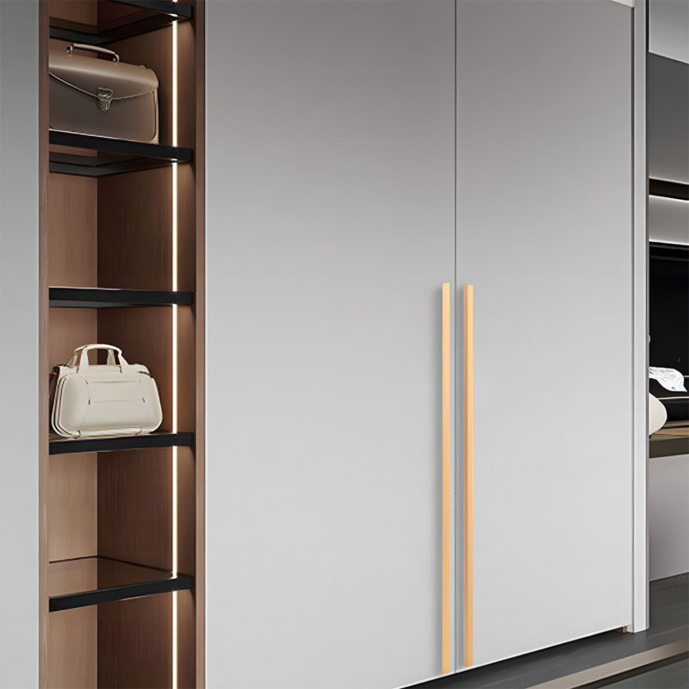 Modern Solid Aluminum Alloy Finger Edge Cabinet Pulls