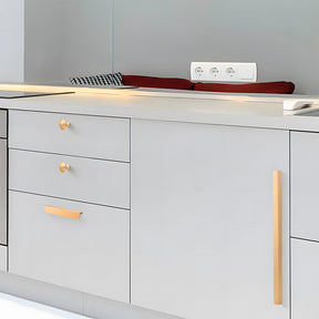 Modern Solid Aluminum Alloy Finger Edge Cabinet Pulls