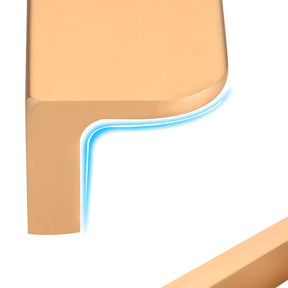 Modern Solid Aluminum Alloy Finger Edge Cabinet Pulls