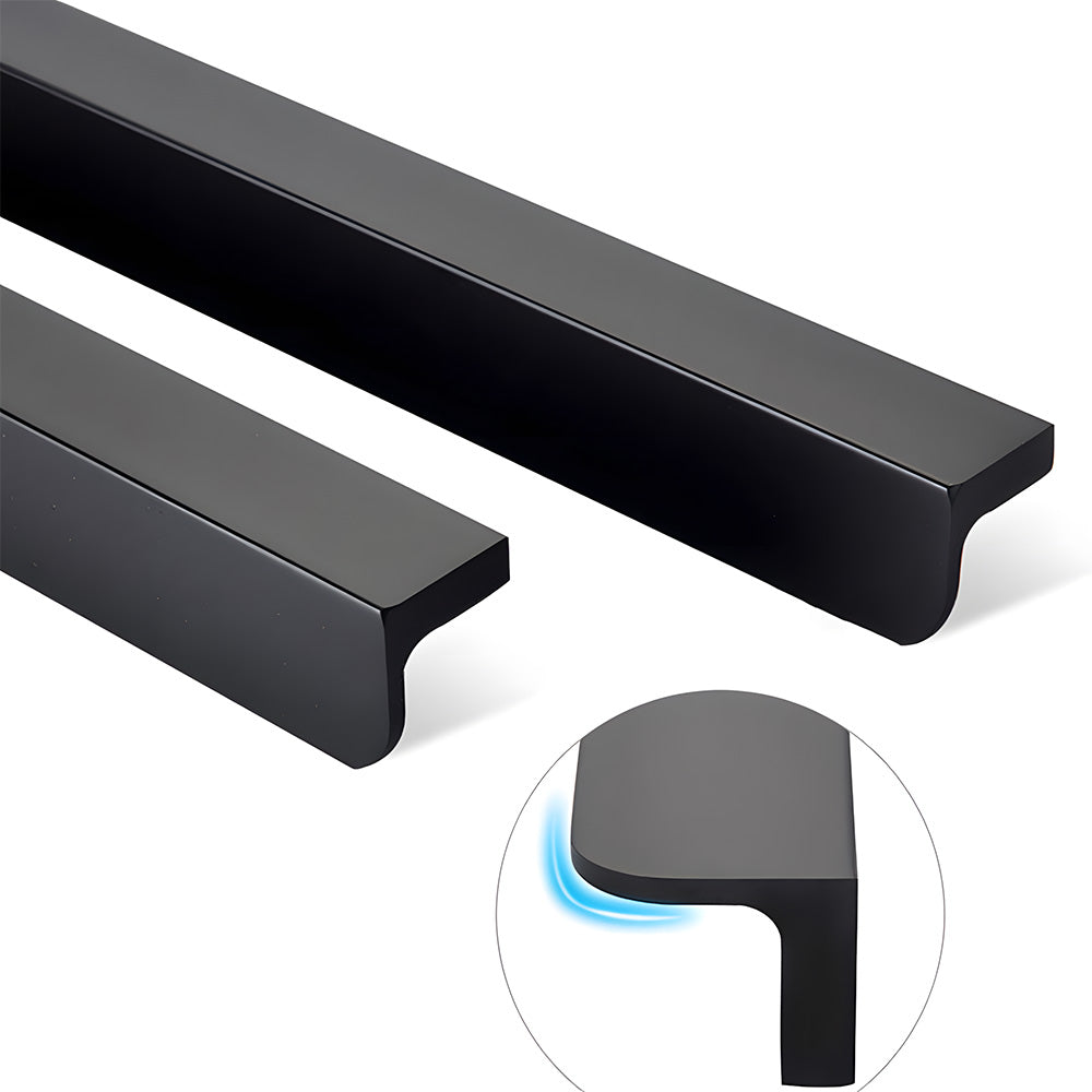 Modern Solid Aluminum Alloy Finger Edge Cabinet Pulls
