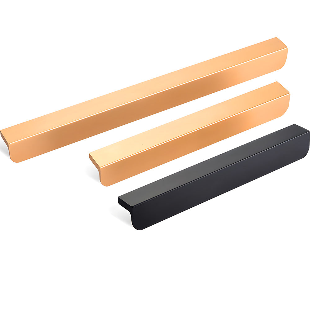 Modern Solid Aluminum Alloy Finger Edge Cabinet Pulls